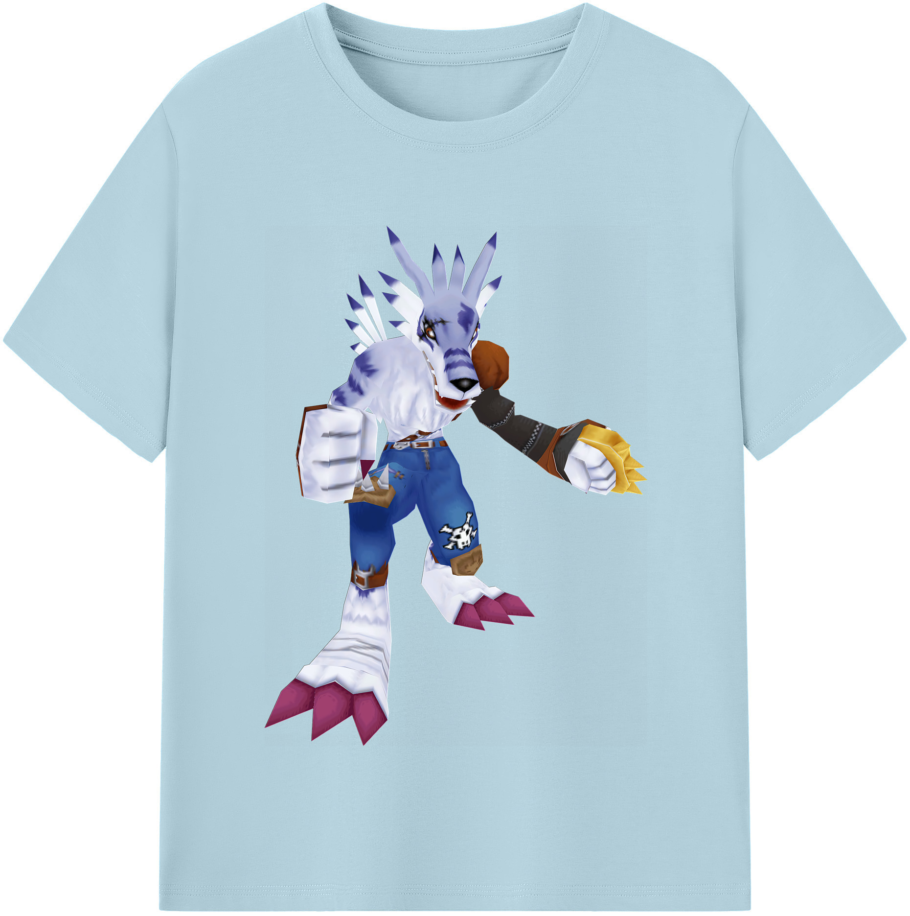 （画像用） Digimon デジタルモンスター/デジモン 綿100％半袖Tシャツ（フロントプリント）